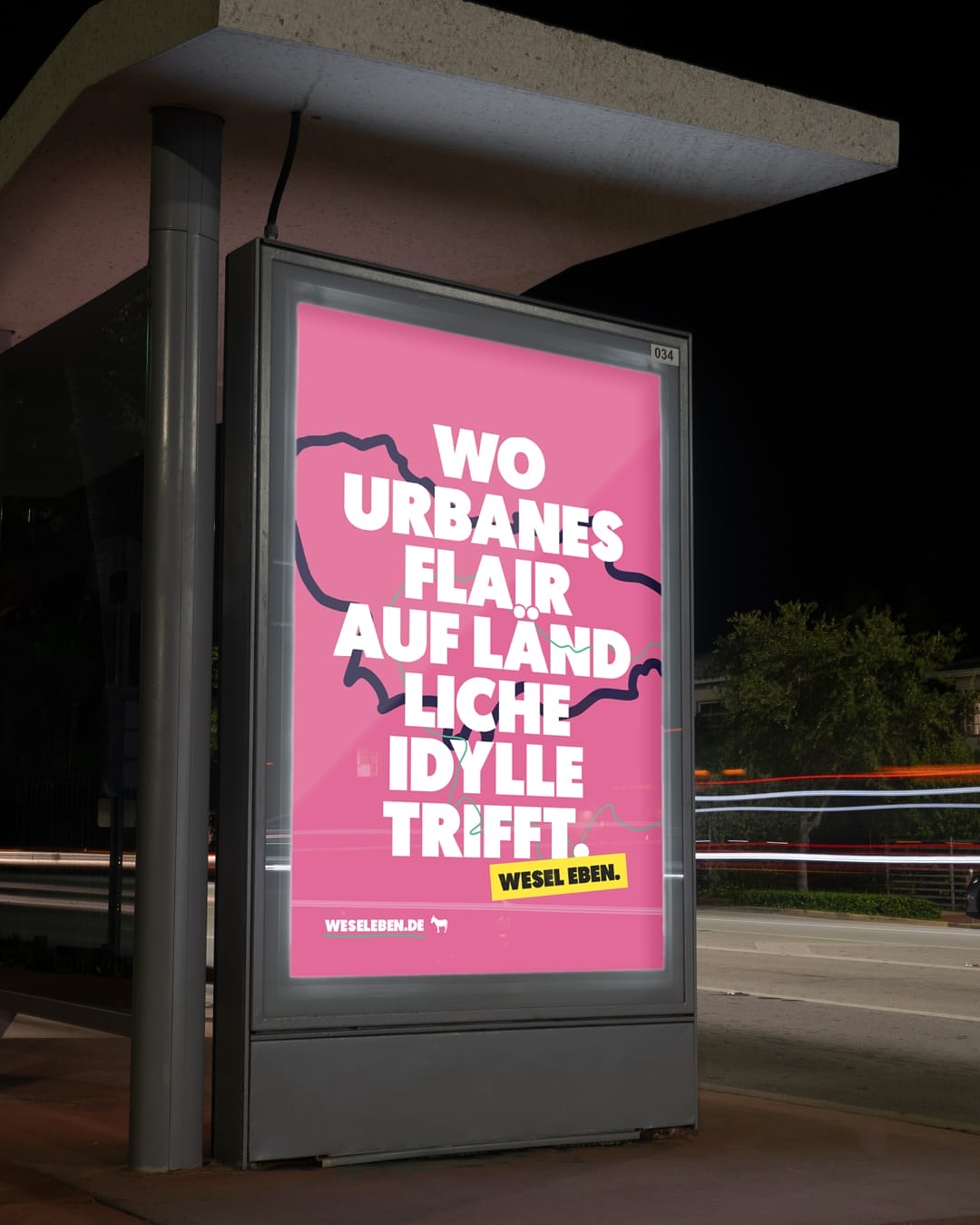OOH City Light Poster Weseleben-Kampagne